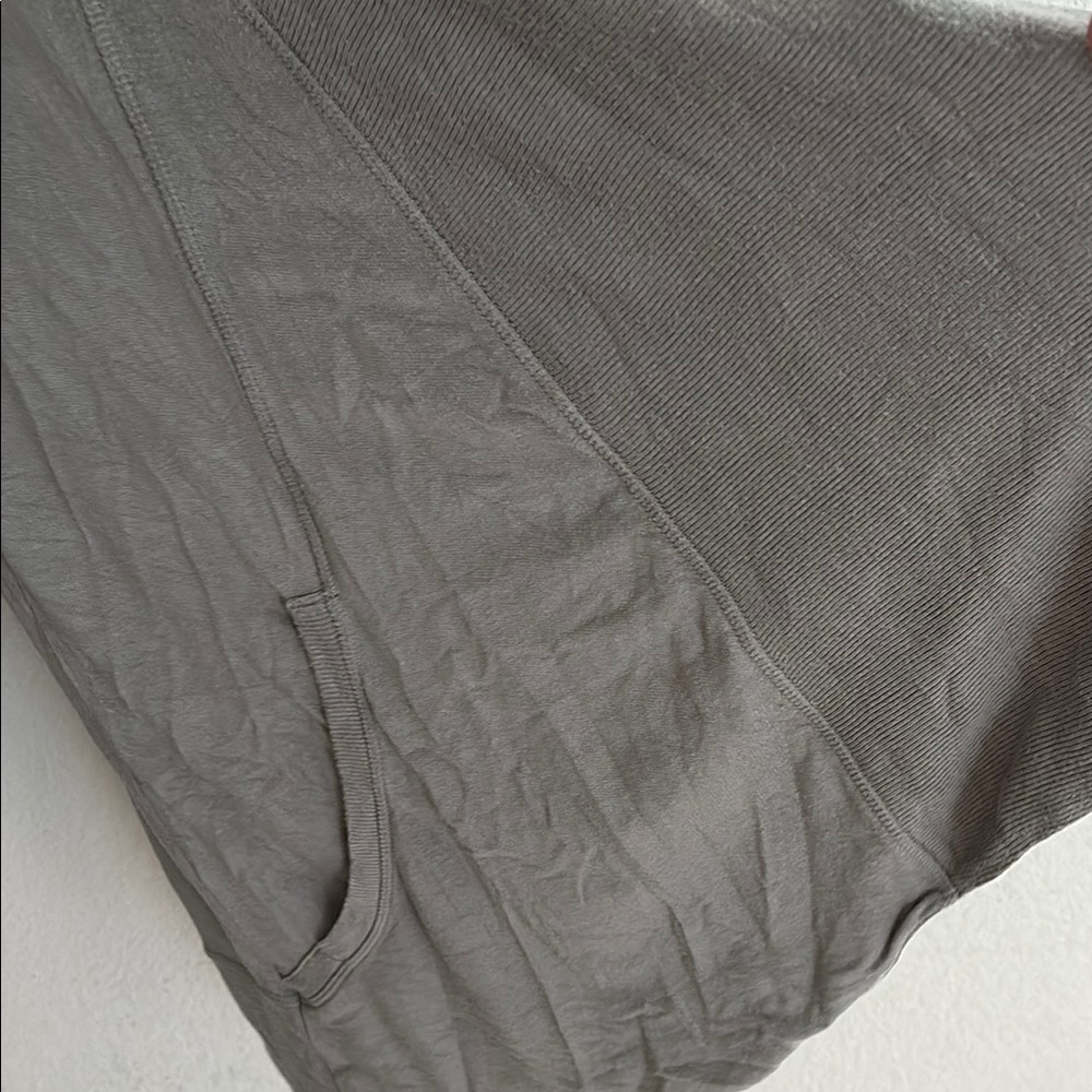 Gray Open Front Cardigan Sweater - Picture 4 of 5